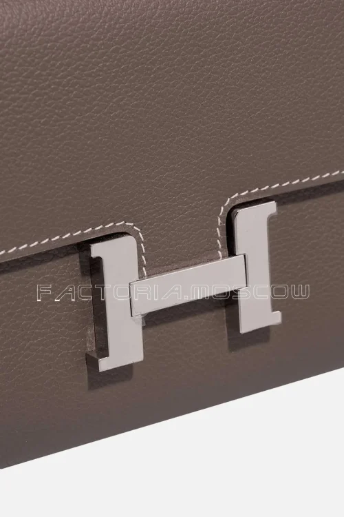 Hermès Constance To Go Evercolor Étoupe PHW