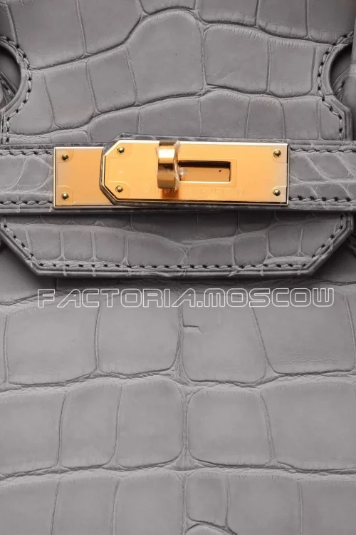 Hermes Birkin 30 Alligator matte Colour Graphite GHW