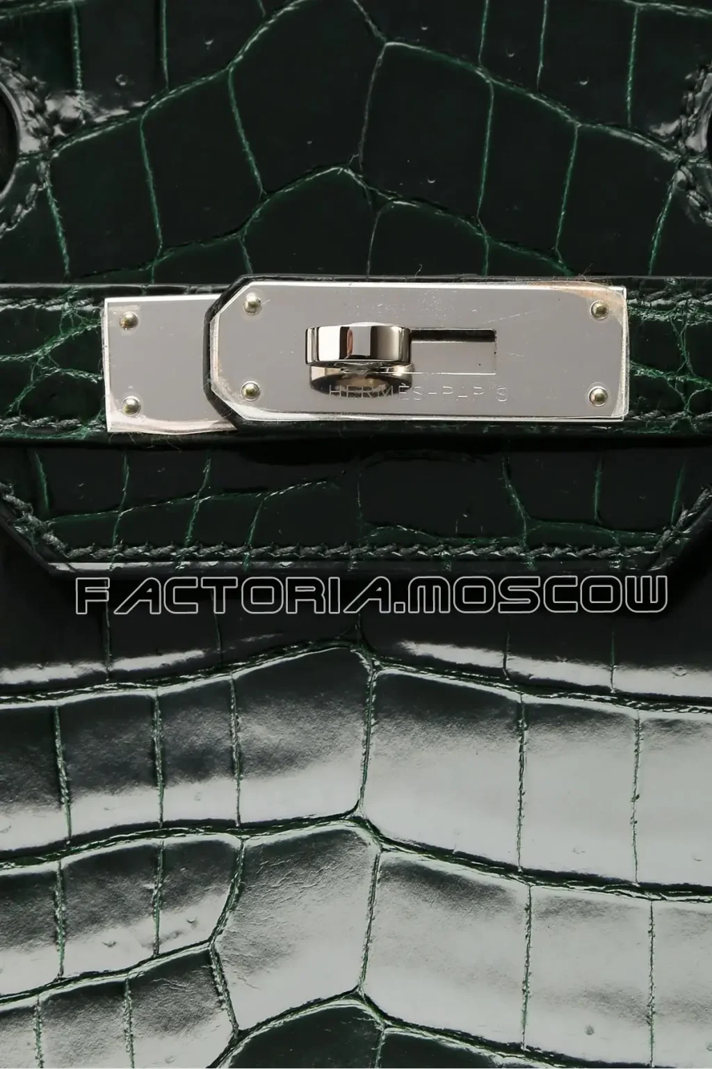 Hermes Birkin 30 Shiny Crocodile Niloticus Colour Vert Fonce PHW