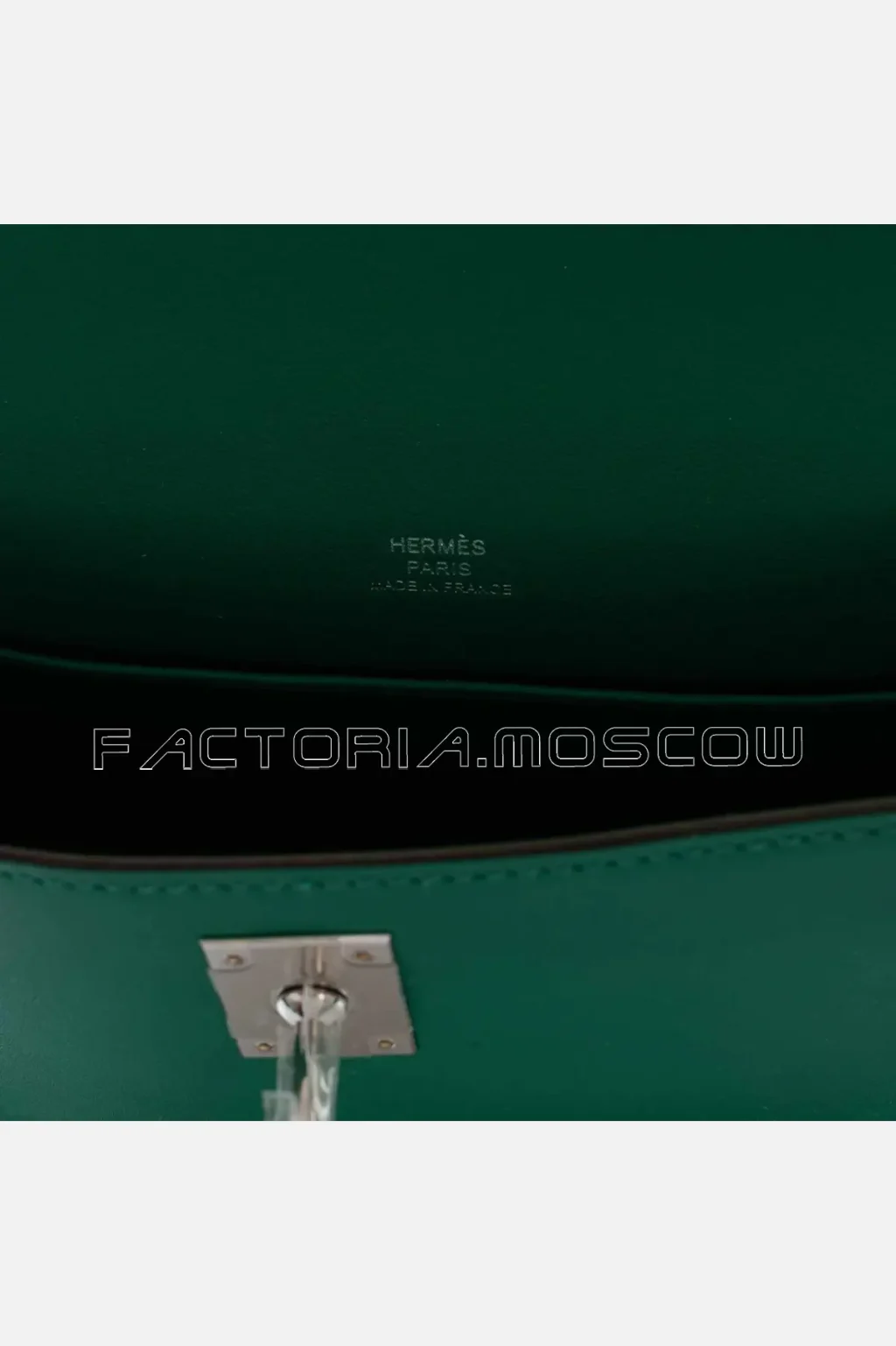 Hermes Kelly Mini Pochette Vert Vertigo Swift PHW