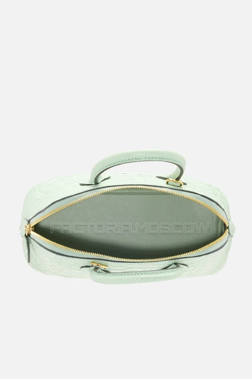 Hermes Mini Bolide Matte Vert D'Eau Alligator GHW