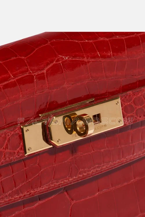 Hermès Kelly Sellier 32 Niloticus Crocodile Colour Braise GHW