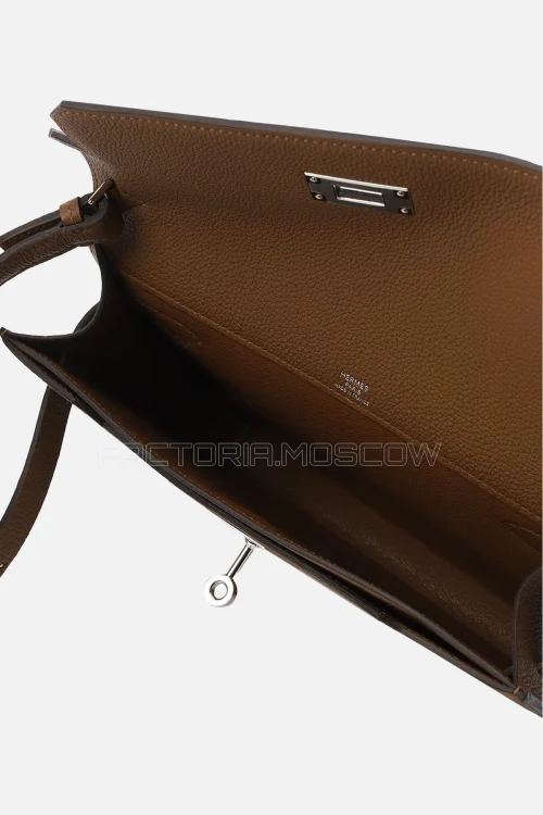 Hermès Kelly Depeches 25 Alezan Togo PHW