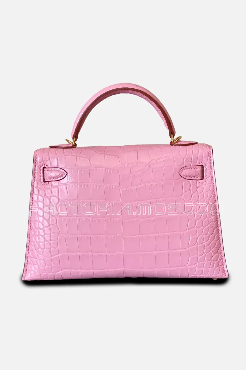 Hermes Kelly mini II 20 Alligator matte Colour 5 P Bubblegum GHW