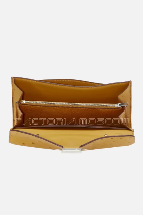 Hermès Constance To Go Ostrich Safran PHW