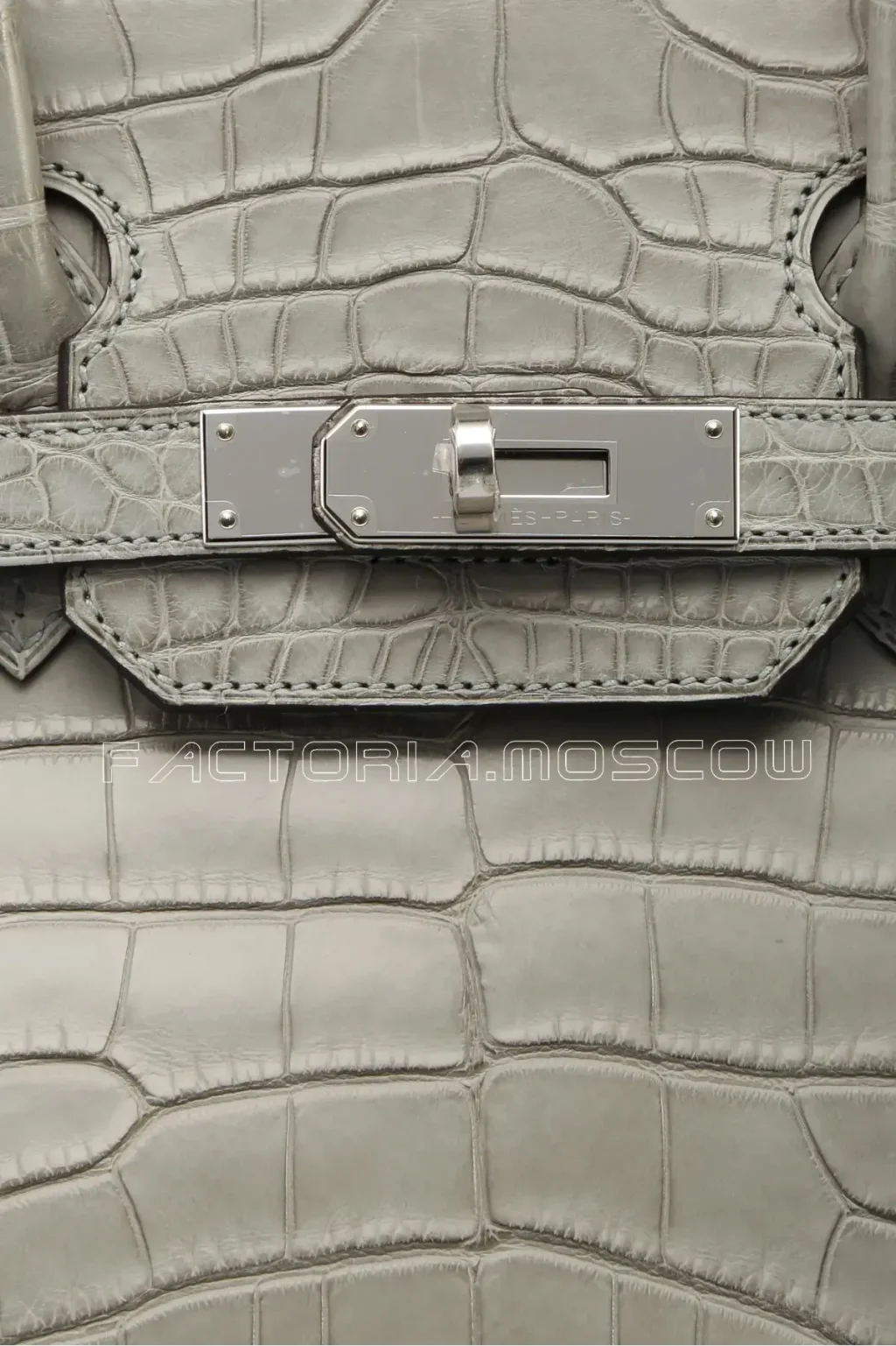 Hermes Birkin 30 Gris Perle Matte Alligator PHW