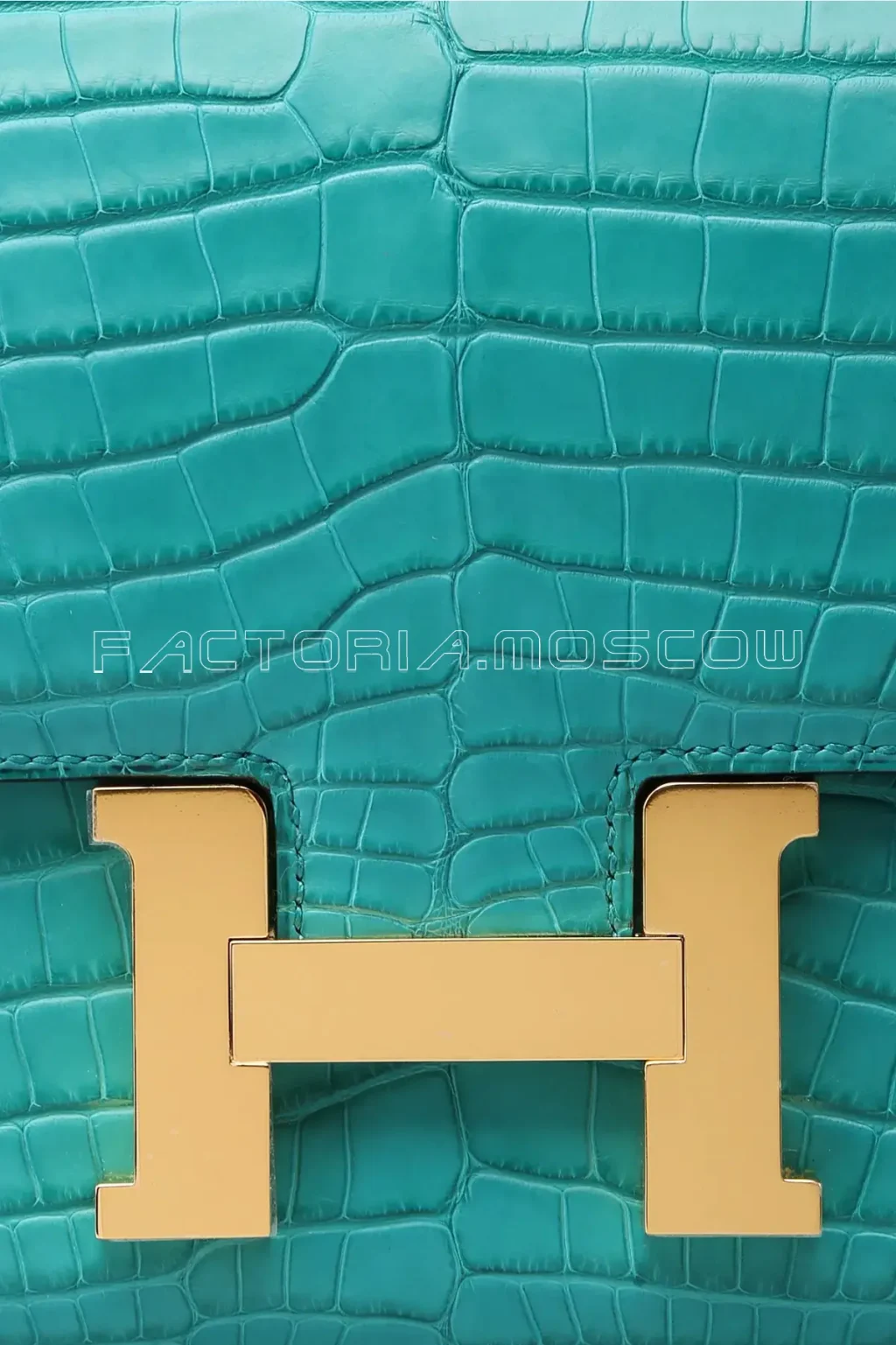 Hermes Constance 24 Matte Bleu Paon Alligator PHW