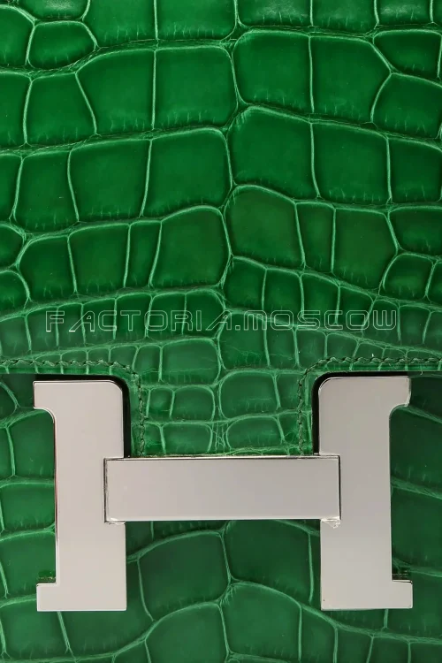 Hermes Constance 24 Cactus Alligator PHW