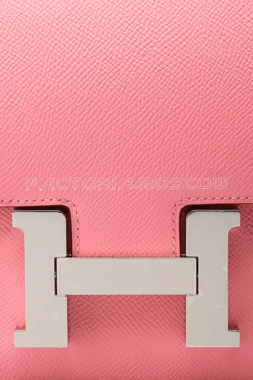 Hermes Constance 24 Rose Confetti Epsom PHW