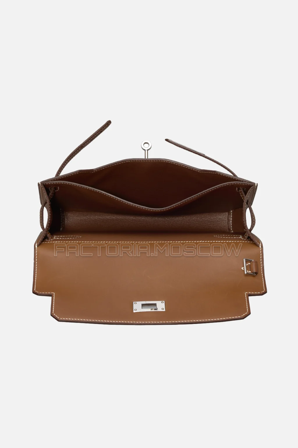 Hermès Kelly Depeches 25 Fauve Barenia Leather PHW