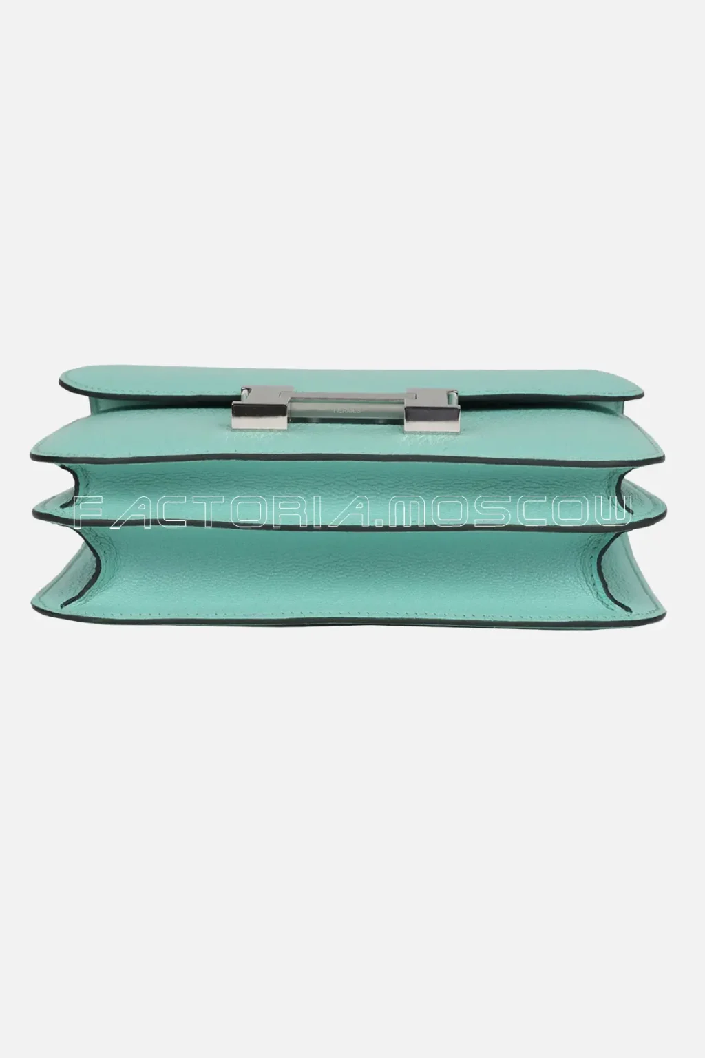 Hermès Constance 18 Aqua Chevre PHW