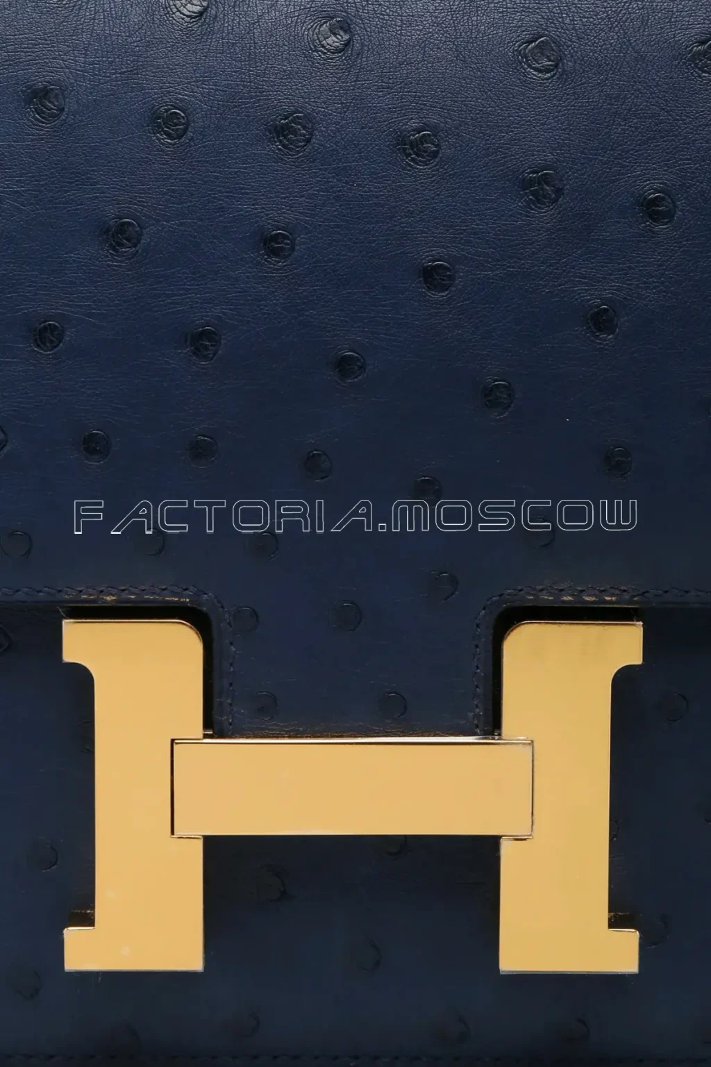 Hermes Constance 24 Bleu De Malte Ostrich GHW