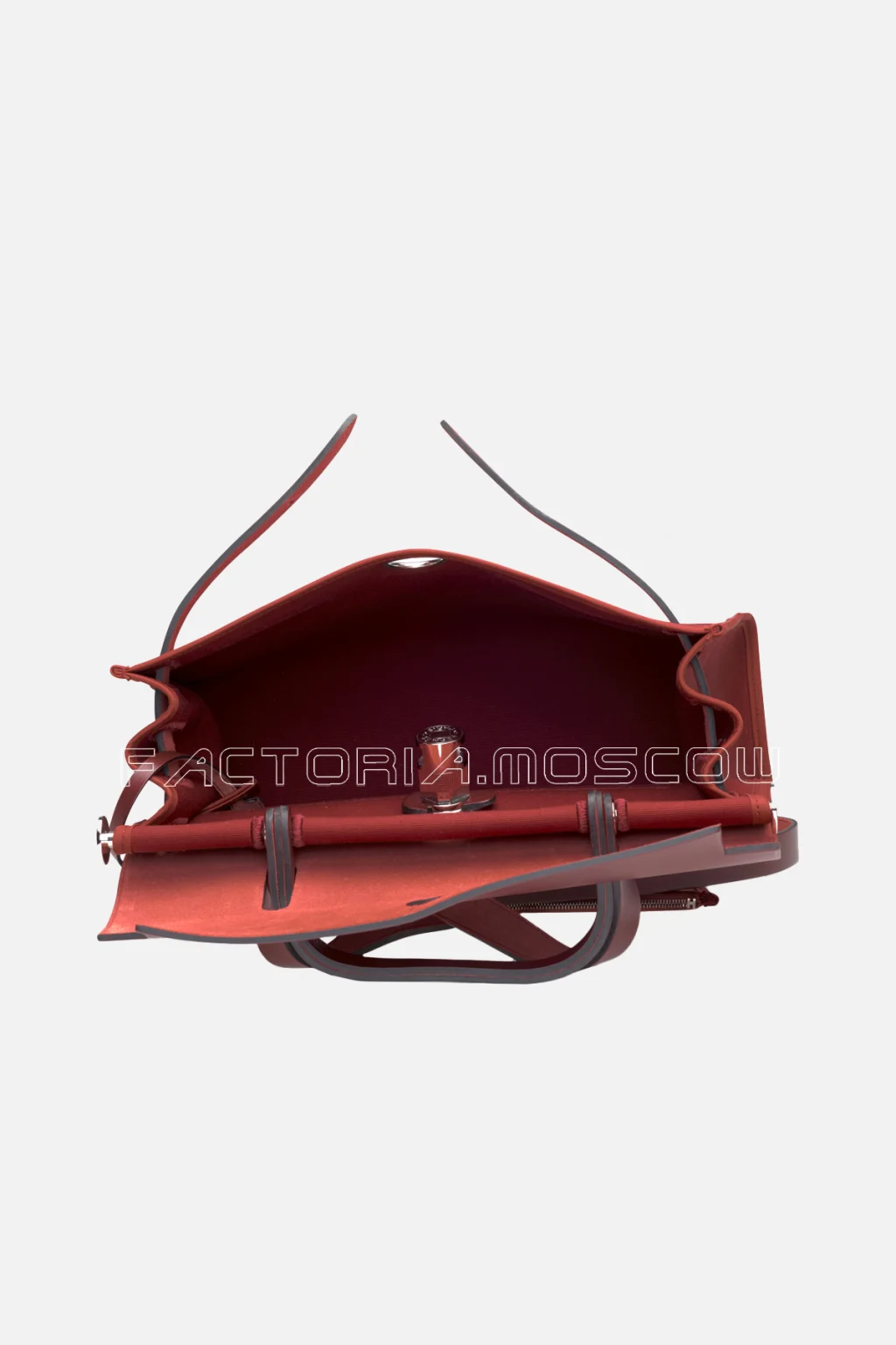 Hermes Herbag Zip 31 Rouge Grenat Canvas/Rouge H Vache Hunter Leather PHW