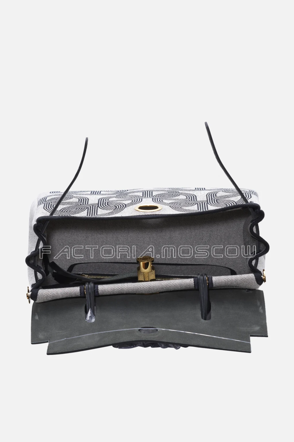 Hermes Herbag Zip 31 Chaine D'Ancre Canvas/Black Vache Hunter Leather GHW
