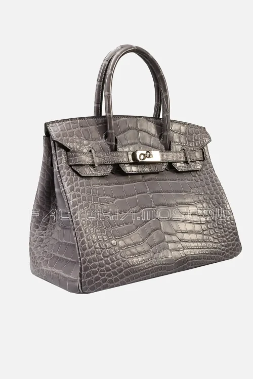 Hermes Birkin 30 Gris de Paris Alligator Matte PHW