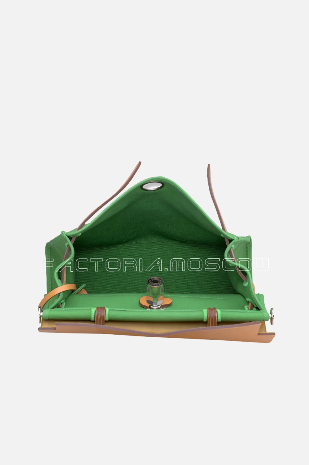 Hermes Herbag Zip 31 Menthe/Fauve Vache Hunter Leather PHW