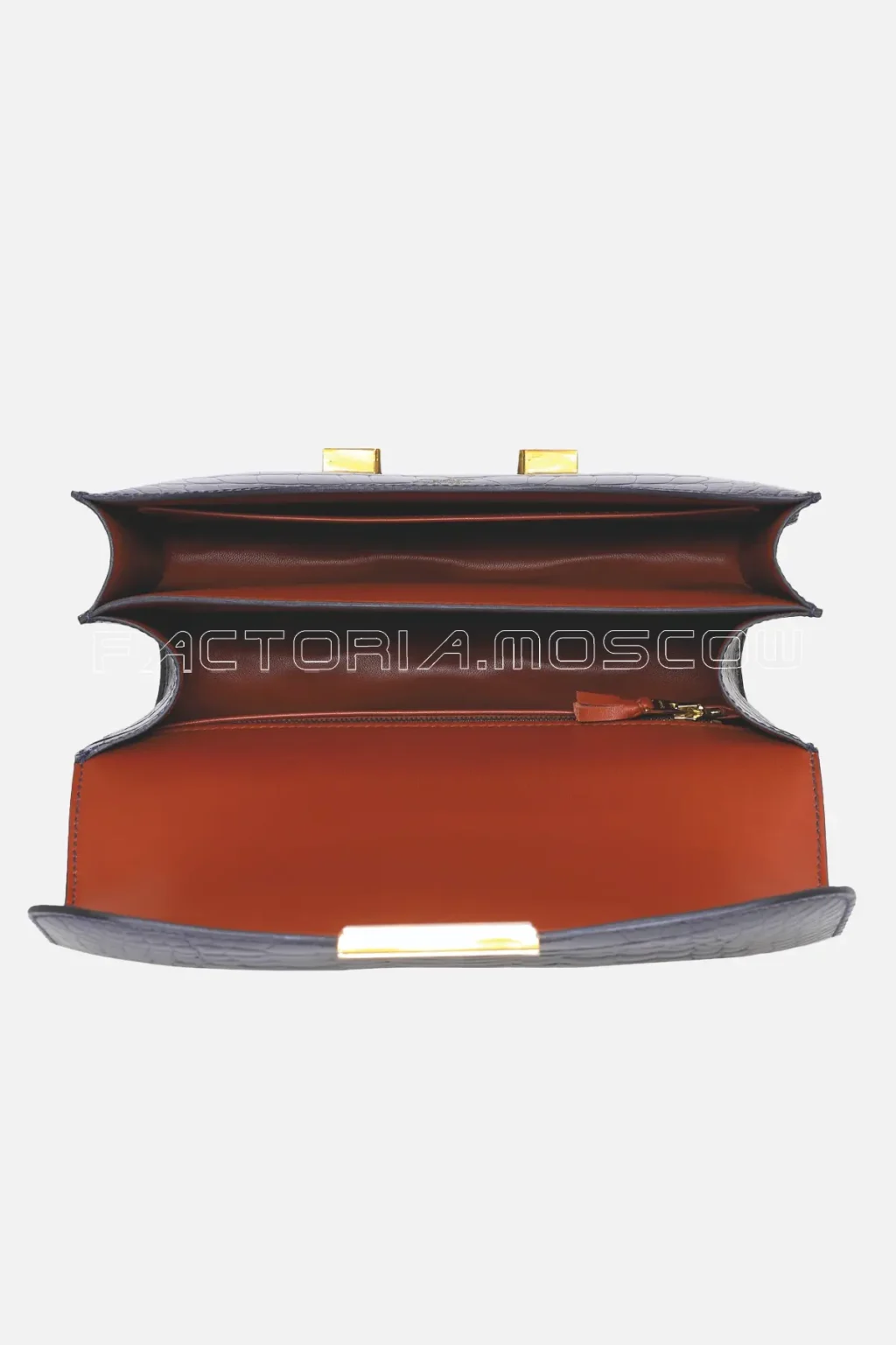 Hermes Constance 24 Shiny Bleu Marine & Cuivre Alligator RGHW