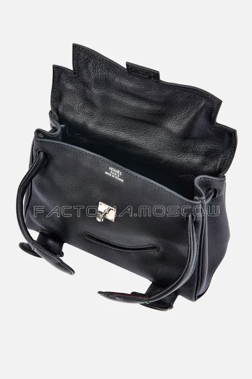 Hermès Quelle Idole Kelly Doll Gulliver Black And Chocolat PHW