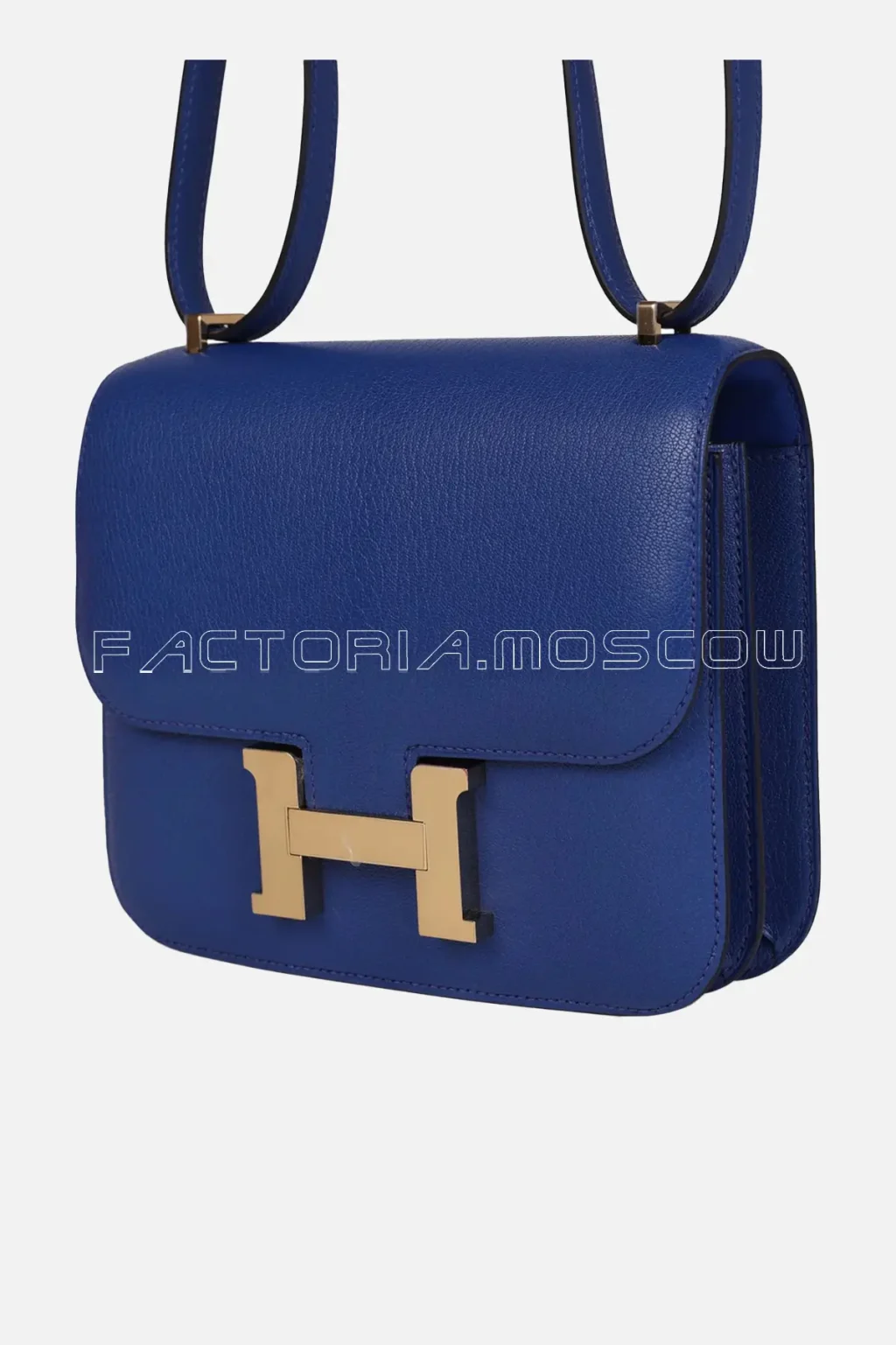 Hermès Constance 18 Bleu Royal Chevre GHW
