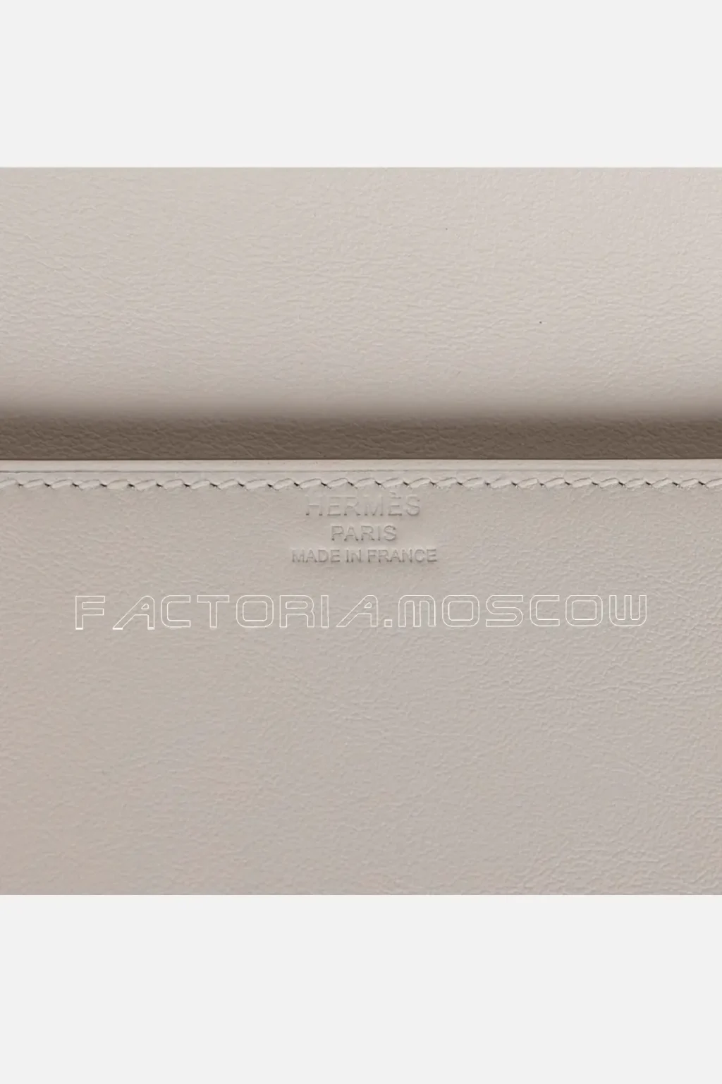 Hermès Shadow Kelly Cut Gris Pale Swift