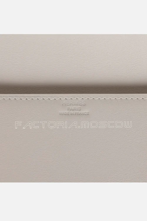 Hermès Shadow Kelly Cut Gris Pale Swift