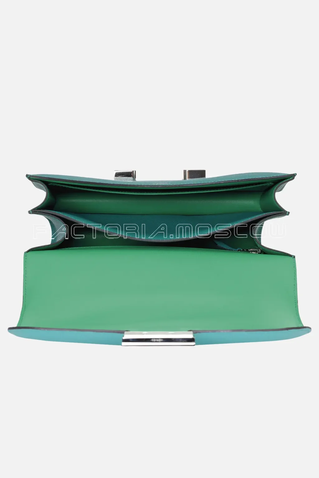 Hermes Constance 24 Bleu Paon & Menthe Epsom Leather Enamel Hardware