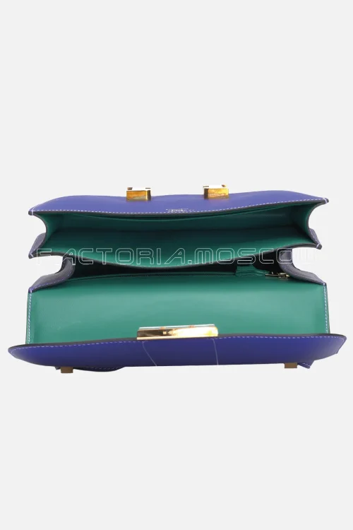 Hermes Constance 24 Bleu Électrique & Bleu Paon Epsom Leather RGHW
