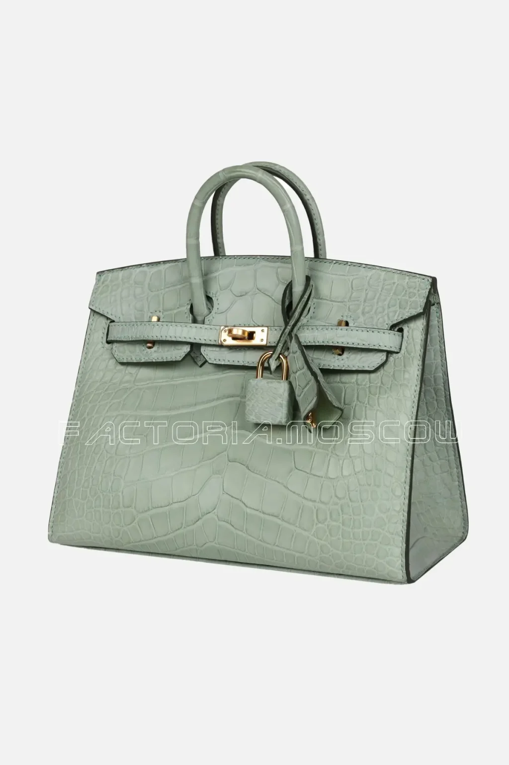 Hermès Birkin Sellier 20 Vert D'eau Matte Alligator GHW