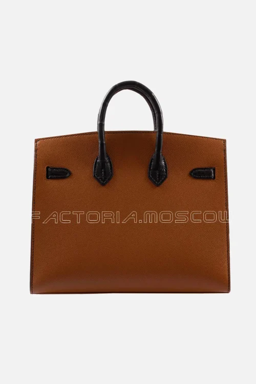 Hermes Faubourg Birkin Sellier 20 Matte Ebene Alligator, Gold Madame, Orange H Swift, Brulee And Ebene Sombrero, Craie Epsom Leather PHW