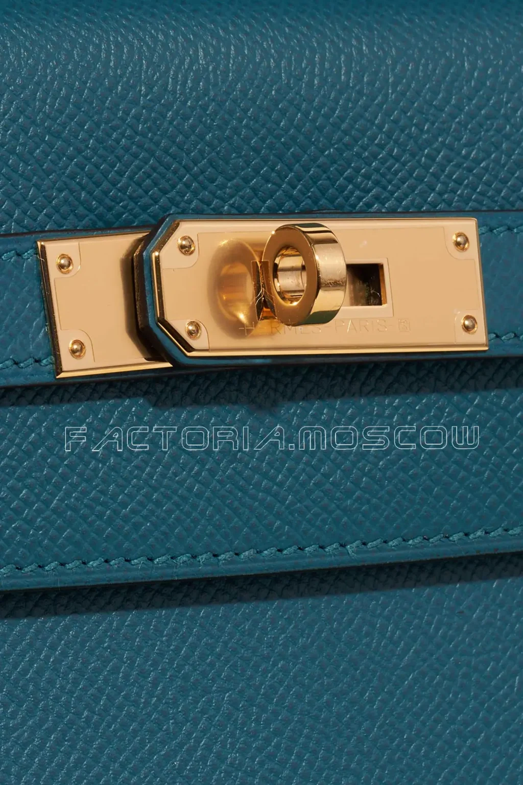 Hermès Kelly Sellier 32 Epsom Colour Vert Bosphore GHW