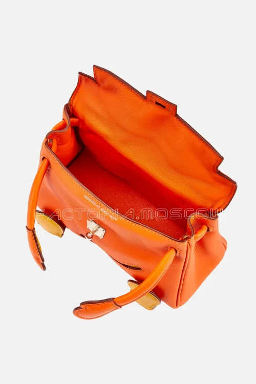 Hermès Quelle Idole Kelly Doll Orange H And Jaune Soleil Swift PHW