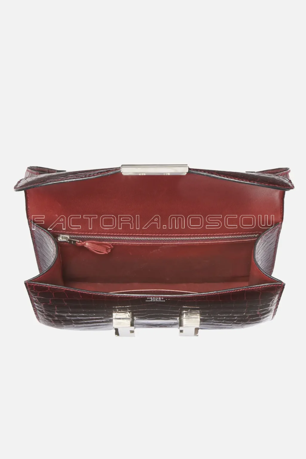 Hermes Constance 24 Shiny Niloticus Crocodile Bordeaux PHW