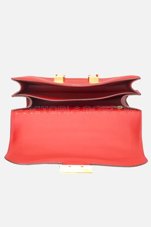 Hermes Constance 24 Vermillon Swift Leather GHW