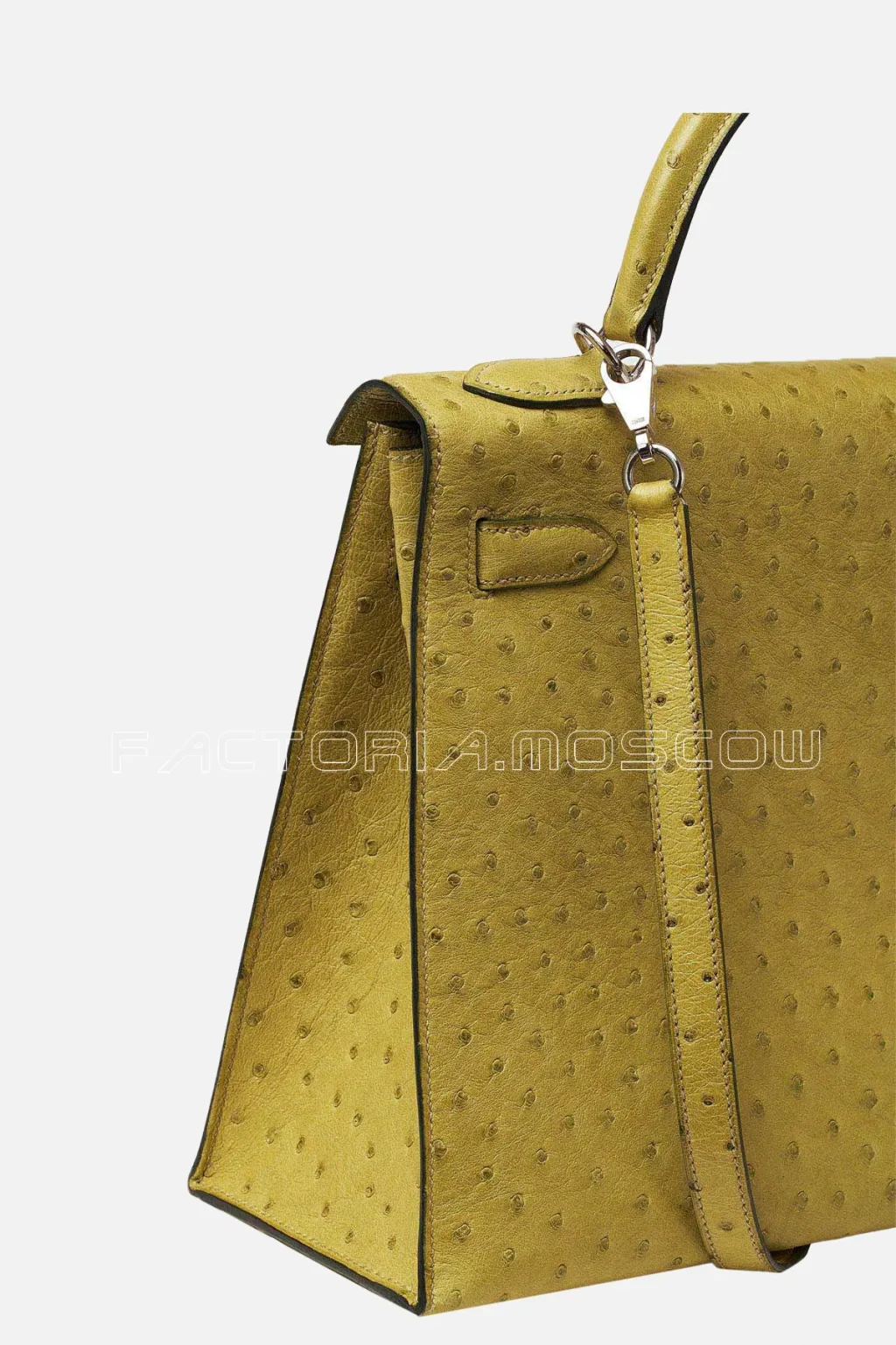 Hermès Kelly Sellier 32 Ostrich Colour Kiwi PHW