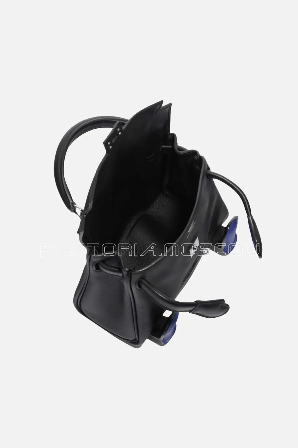 Hermès Kelly Doll Quelle Idole Swift Black/Blue Electrique PHW