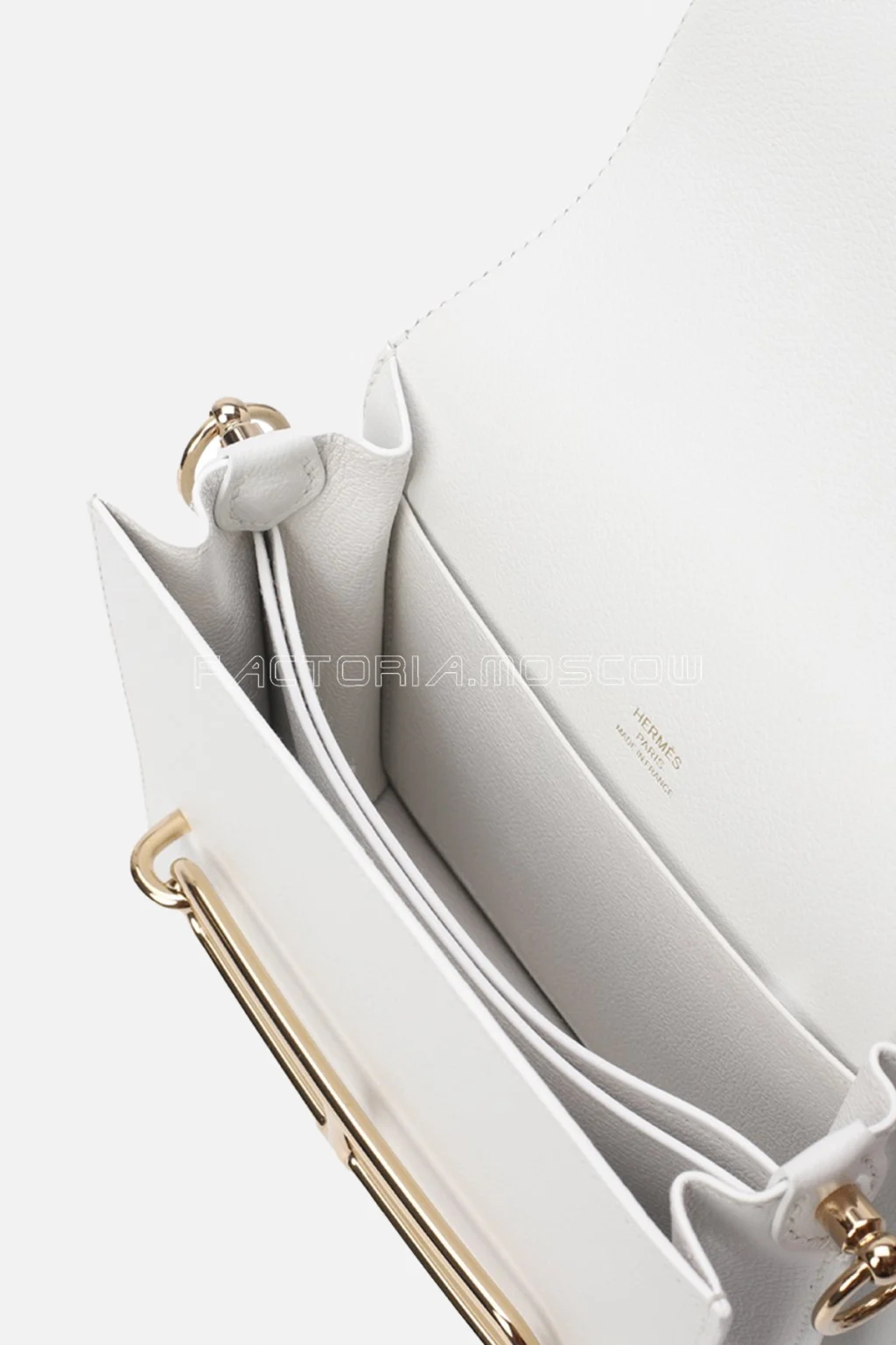 Hermes Roulis 23 Evercolor White Ghw