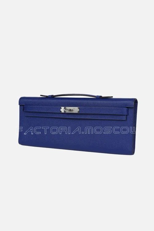 Hermès Kelly Cut Bleu Electric Epsom PHW