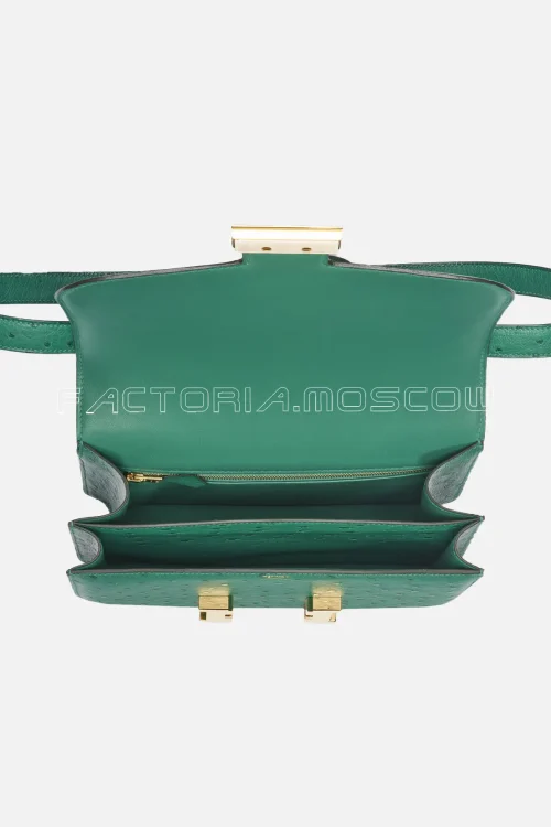 Hermes Constance 24 Vert Vertigo Ostrich Leather GHW