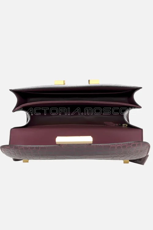 Hermes Constance 24 Bourgogne Shiny Alligator GHW