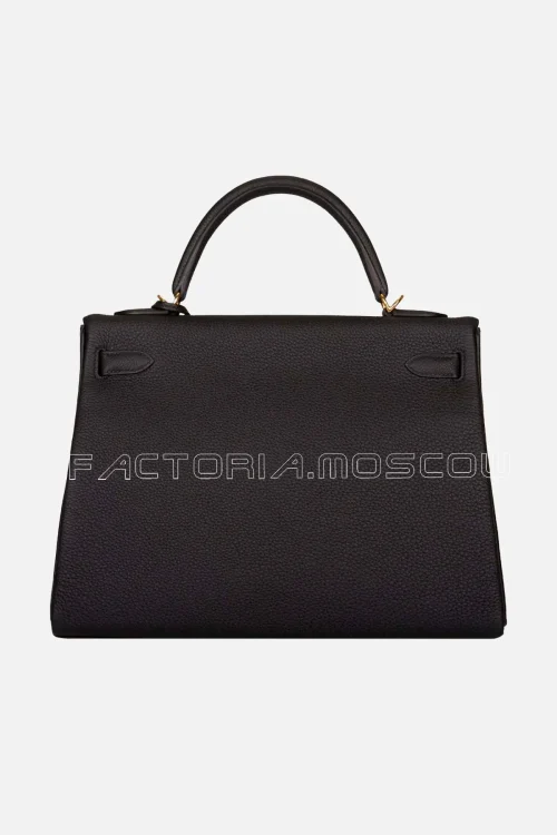 Hermès Kelly Retourne 32 Togo Colour Black GHW