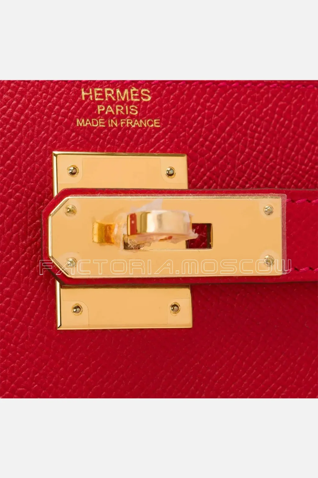 Hermes Sellier Kelly 32 Epsom Colour Rouge Casaque GHW
