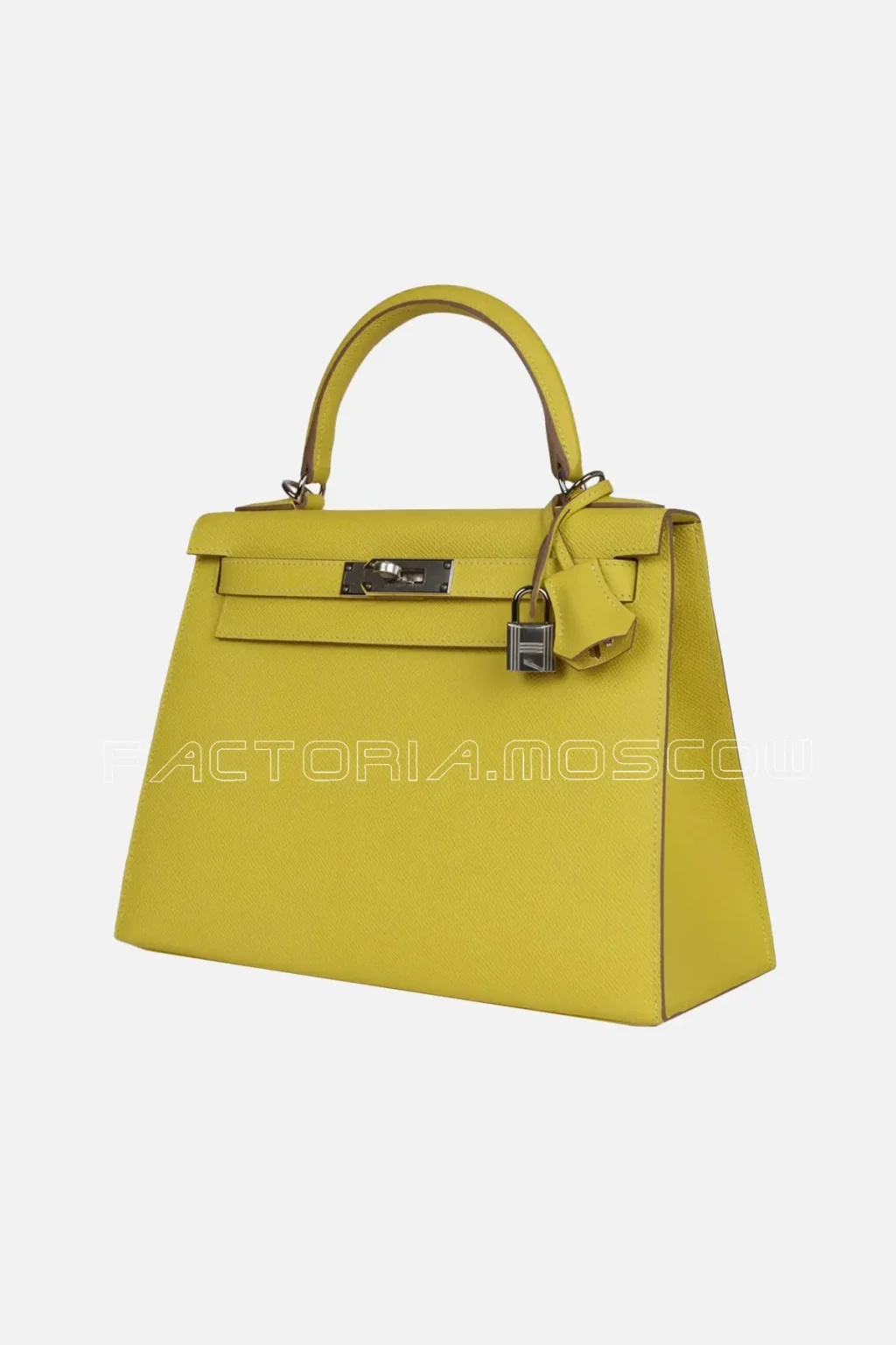 Hermès Kelly Sellier 28 Lime Epsom Leather PHW