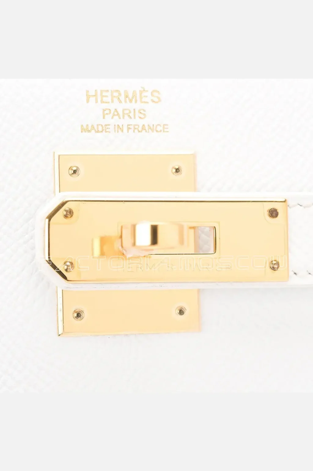 Hermes Kelly Sellier 32 Epsom Colour White GHW