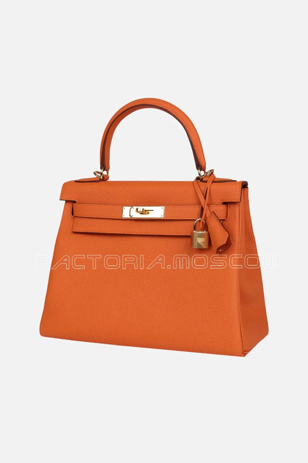 Hermès Kelly Retourne 28 Orange Togo GHW
