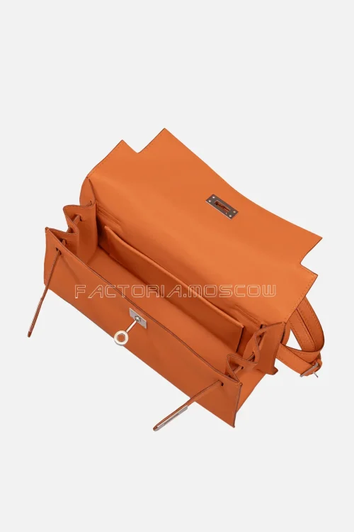 Hermès Kelly Danse II Orange Swift PHW