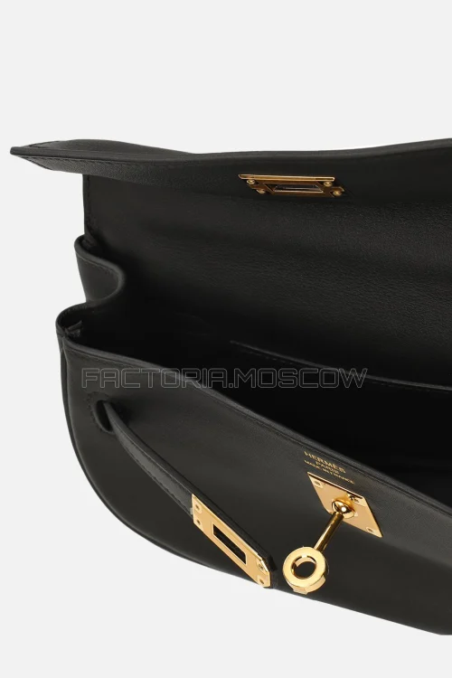 Hermès Kelly Moove Swift Black GHW