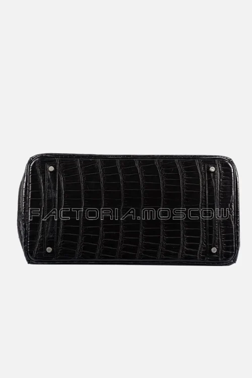 Hermes Birkin 40 Porosus Crocodile Matte Colour Black PHW