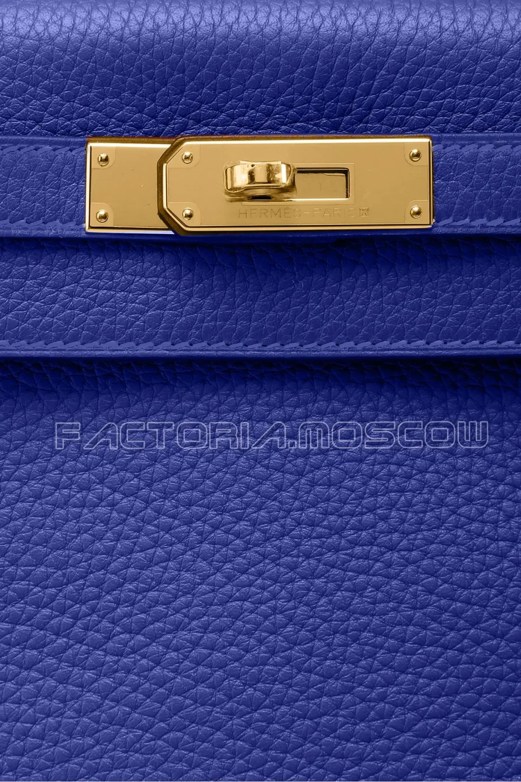 Hermes Kelly Retourne 25 Togo Blue Electric GHW