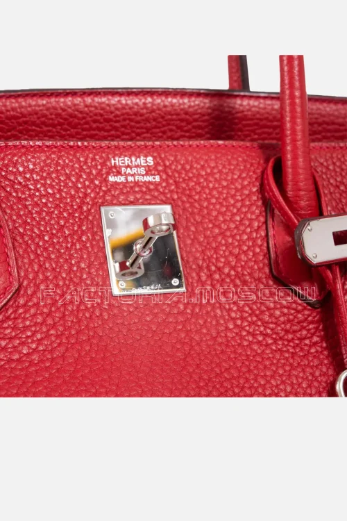 Hermes Birkin 40 Togo Colour Rouge Vif PHW