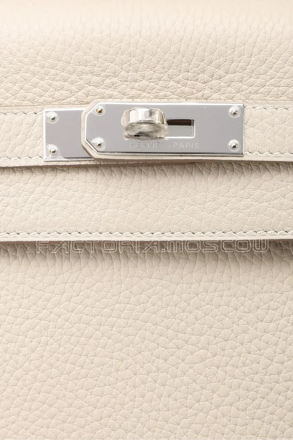 Hermes Kelly Retourne 32 Togo Colour Craie PHW